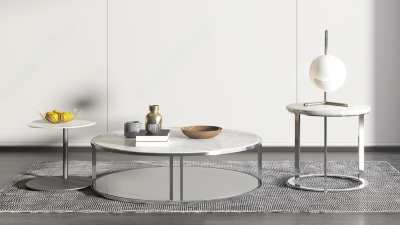 现代茶几3D模型下载